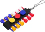EXAOMBLE Golf Ball Nail Stand Tee Holders Golf Tee Pouch Golf Tee Holder Golf Bag Tag Tee Holder Golf Tee Bag Golfing Tee Holder Golf Tee Storage Holder Golf Tee Tether Plastic