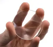Round Double Convex Optical Glass Lens - 2" (50mm) Diameter - 150mm Focal