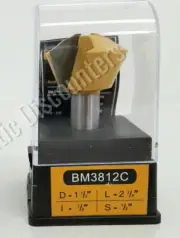 Sommerfeld BM3812C Bird's Mouth Joint Router Bit 1/2" Shank, 22.5 Degree Angle
