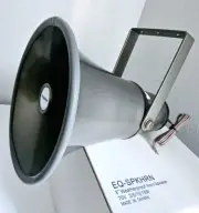 8 in. Weather-Resistant PA Horn Speaker Aluminum