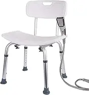 FFSPIIO Shower Chairs, for Elderly Disabled Shower Seat Adjustable Height Bariatric Rated Bath Bench Bathroom Stools Shower Chair
