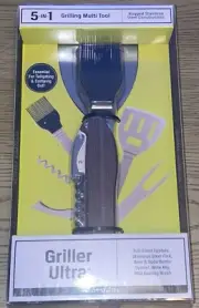 Protocol Griller Ultra 5 in 1 Spatula & Fork & Opener & Corkscrew Multi Tool NEW