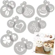 14 pcs Coffee and Cake Decorating Stencils // 11cm and 7cm // COFFEE