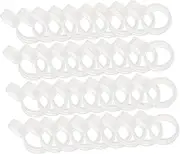 Levemolo 60pcs Wind Buckle Household Fixed Button Clothes Hanger Fixing Buckle Clothes Rod Round Hooks Round Windproof Hook Home Hanger Fastener Coat Hanger Accessories Hanger Parts