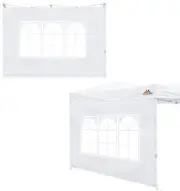 SCOCANOPY SideWall with Window for 12x12 Canopy Frame, 2 Pack SunWall Only,Wh...