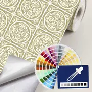 [Namly Design] Contact Paper - Artistic Tiles / Choose Your Own Color / Peel and Stick