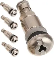ULTECHNOVO Car Tires Valve Stem Replacement Kit 5pcs Metal Valve Stems Quick Screw-on Design Leakproof for Vehicles