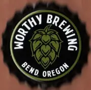 USA Plastic Lined Beer Crown Bottle Cap: Worthy Brewing