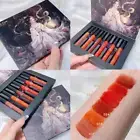 6pcs/set Lipstick Set Retro Red Lipsticks Matte Velvet X5C8 Lip Gla✨/ S0W8