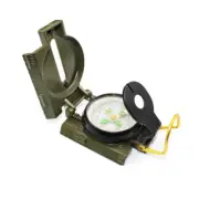 Pocket Outdoor Military Army Green Hiking Camping Len Survival Lensatic Compass
