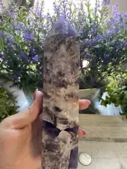 Dream Amethyst Crystal Mineral Tower Point Chakra Healing Spiritual Stone Gift