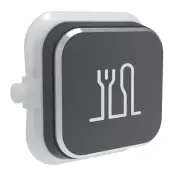 Clipsal Iconic Styl Dolly Rocker Dining Silver Shadow | S40RD-SH