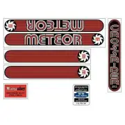 Crossrider - METEOR - Red decal set - Old school bmx