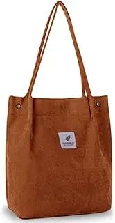 [GUMITOON] Corduroy Tote Bag for Women-Cute Canvas Bag for girls-Purse for ladies-Shoulder Bag with Inner Pocket for travel