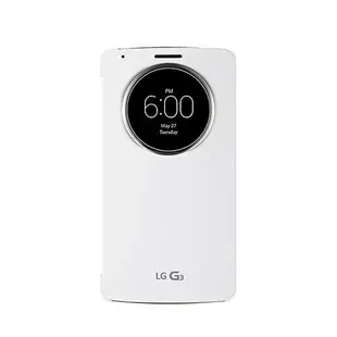 LG G3 D855 原廠視窗感應式皮套 白色/ 支援無線充電 (台灣公司貨)