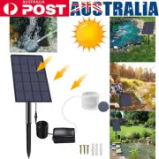 Solar Powered Air Pump Oxygen Oxygenator Aerator Outdoor Pond Fish Tank Pump