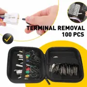 100X Pin Ejector Wire Kit Auto Extractor Terminal Removal Connector Tool Puller