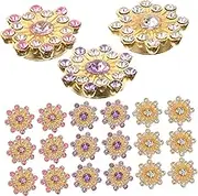 PHENOFICE 150pcs DIY Rhinestone Embellishments for Crafts Flower Rhinestone Accessories Light Durable Material for Jewelry Headbands Greeting Cards and More