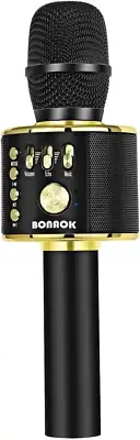 Wireless Bluetooth Karaoke Microphone, 3-In-1 Portable Handheld Mic Speaker Mach