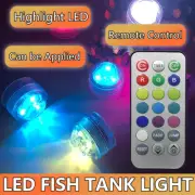 Submersible Underwater Fish Tank Lamp RGB LED Candle Tea Light Remote Control AU