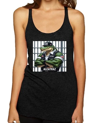 Alligator Alcatraz Everglades Florida Prison Officer Racerback Tank Top