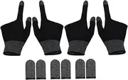 Abaodam 2pairs Gaming Finger Sleeves Comfortable Non- for Mobile Phones of Professional Gaming Gloves for Precision Touch Breathable Elastic Touchscreen Devices