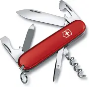Victorinox Swiss Army Pocket Knife Sportsman with 13 Functions, Red