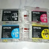 在飛比找蝦皮購物優惠-EPSON原廠墨水匣(73N)T0731N黑T0732N藍T