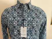 ROBERT GRAHAM PIERRESON BLUE NEW MEN'S CASUAL SHIRT SIZE M