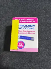 Prodigy 73200 No Coding Blood Glucose Test Strips 50 count box exp. date 1/2026