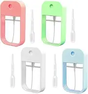 Roczential 4Pack Portable Card Spray Bottle, 45ML Refillable Perfume Bottle Portable Moisturizing Sprayer, Portable Plastic Moisturizing Sprayer Box for Makeup Toner Air Freshener Alcohol etc