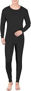[Generic] Formal Wear for Men Pants Pure Cotton Men's Thin Cotton Sweater All Cotton Middle and Young Thermal Underwear Set Round Neck Autumn and Winter Tan Mens Suit