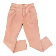ANTHROPOLOGIE Pilcro High Rise Button Fly Acid Wash Rose Jeans Size 26 NEW$128