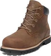 [Timberland PRO] Men's Gritstone 6 Inch Steel Safety Toe Industrial Work Boot, Brown-2024 New, 10 Wide