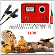 Multifunction Crafts Laser Wood Burning Pen Tool Pyrography Machine Set Kit US