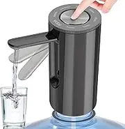 YISH Electric 5-Gallon Water Bottle Pump Dispenser - Foldable, USB-Charging, Automatic for Bottled Drinking Water