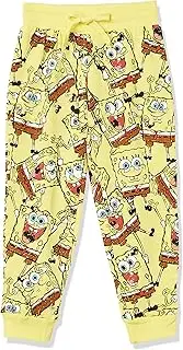 [Nickelodeon] Spongebob Squarepants Jogger All Over Print Sweatpants-Girls 4-16