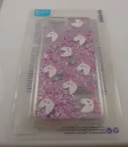 fits iPhone 6 plus, 7 & 8 + plus phone case Unicorn glitter white pink