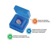 1" Flexible Crown Boxes dental lab zirconia crowns Qty. 1000 Many colors
