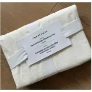 New Set of 2 Parachute Home Standard Percale Back Open Pillowcases Cream