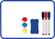 Mini Magnetic Whiteboard 21x30cm A4 Double-Sided Dry Erase Board with Marker Era