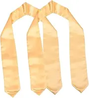 [VALICLUD] 2pcs Satin Graduation Stole Sash Unisex Plain Graduation Honor Sash for Ceremony Comfortable Lightweight Shawl for Bachelors