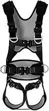 Five-point safety harness with thicken mesh pad,high-altitude work fall arrest protection harness,chest protection,climbing harness belt with quick buckles,full body seat belt