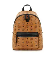 Pattern printed backpack One size Brown