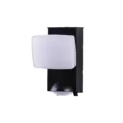 Defiant 180° Black Motion Sensor Dusk Dawn LED Security Flood Light, 500 Lumes