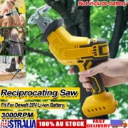 Cordless Electric 3000RPM Reciprocating Saw Cutting Tool For Dewalt 18V Battery