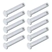 Clevis Pins (8mmx40mm) 12Pcs, Single Hole Flat Head Carbon Steel Fastener Pin