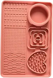 Cat Lick Mats | Silicone Pets Treats Feeding Mat - Interactive Puzzle Toy, Multi-Functional Slow Feeder Bowl for Sensory Enrichment Mental Stimulation Training