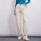 Lady Corduroy Bell Bottom Flare Pants Retro 70s Slim Fit Bootcut Trousers Casual