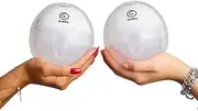 Bubka Move Wearable Electric Hands-Free Breast Pump Double - All Flange Sizes (15mm, 17mm, 19mm, 21mm, 24mm and 27mm Flanges) Elegant White